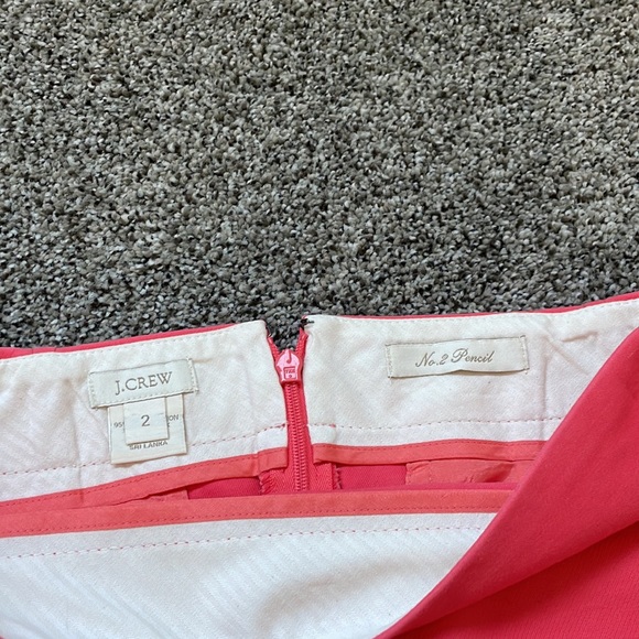 Coral JCrew Pencil Skirt - Picture 3 of 3